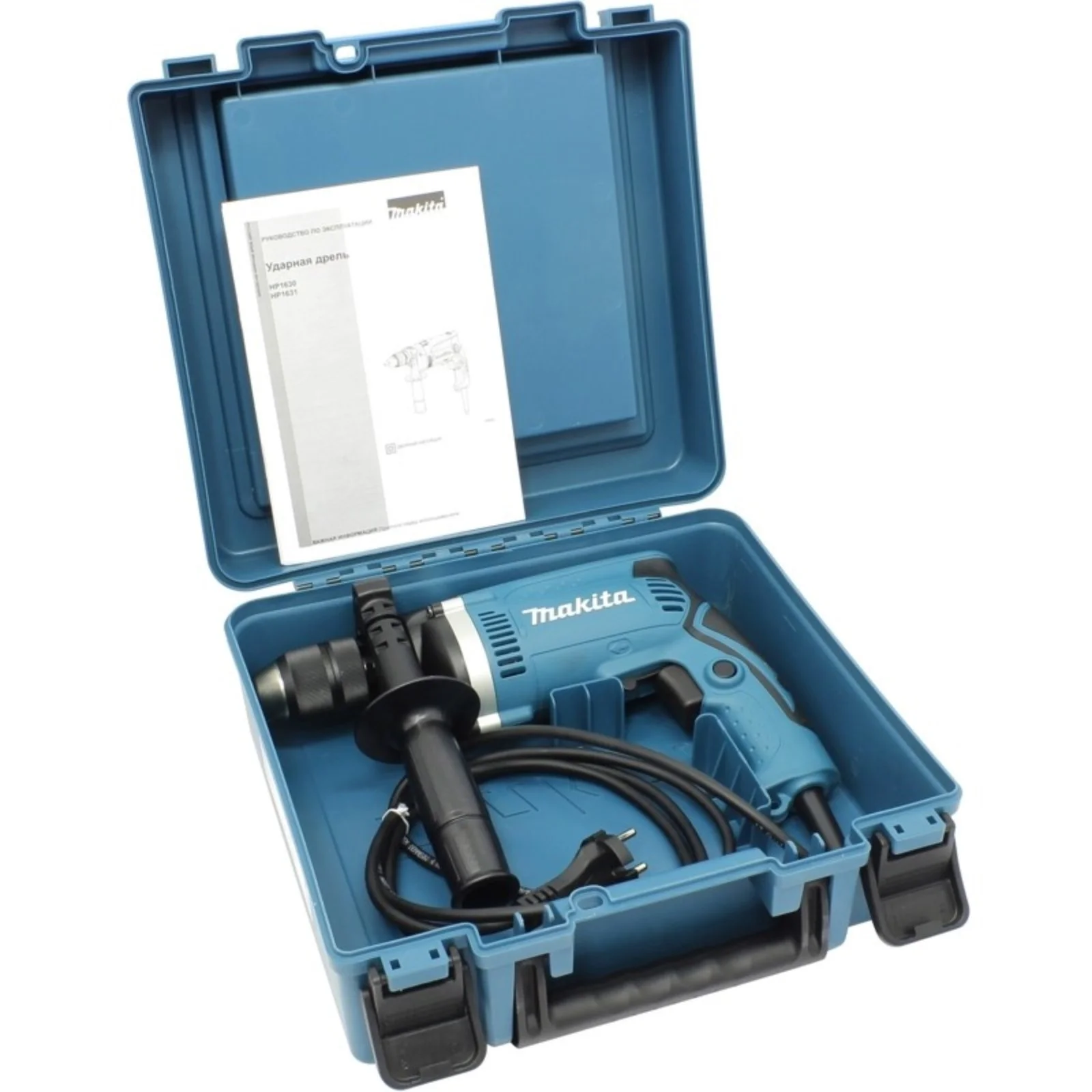 Дрель ударная Makita HP1631K 710Вт патрон:быстрозажимной реверс (кейс в комплекте)