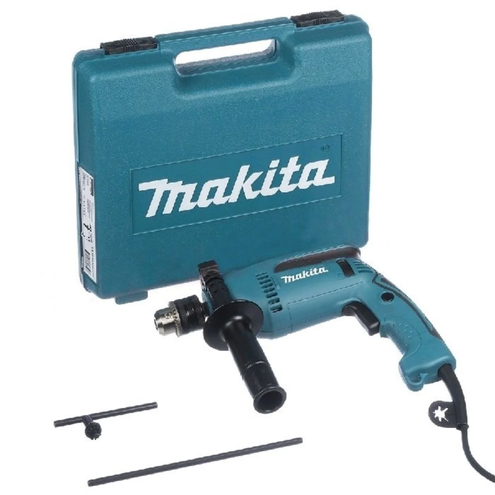 Дрель ударная Makita HP1640K 680Вт патрон:кулачковый реверс (кейс в комплекте)
