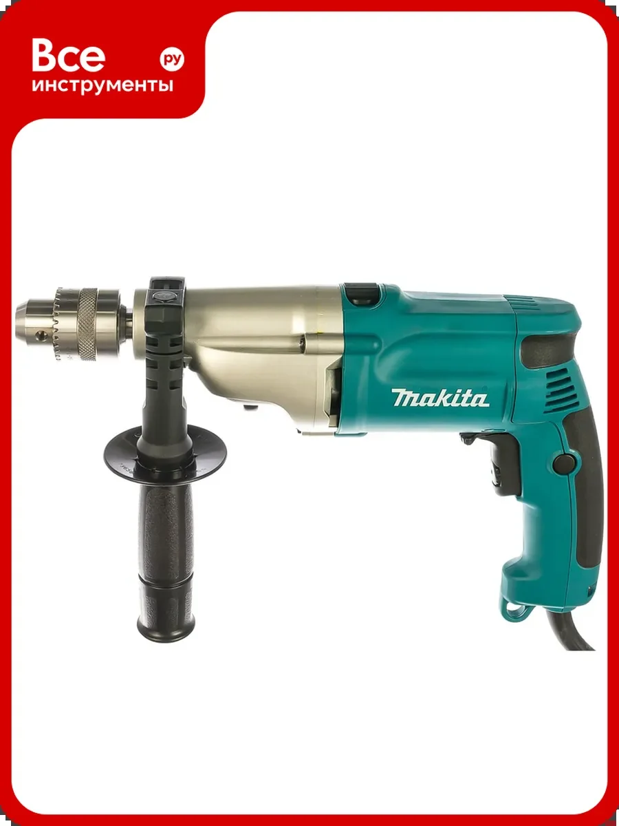 Дрель ударная Makita HP2050 720Вт патрон:кулачковый реверс (кейс в комплекте)