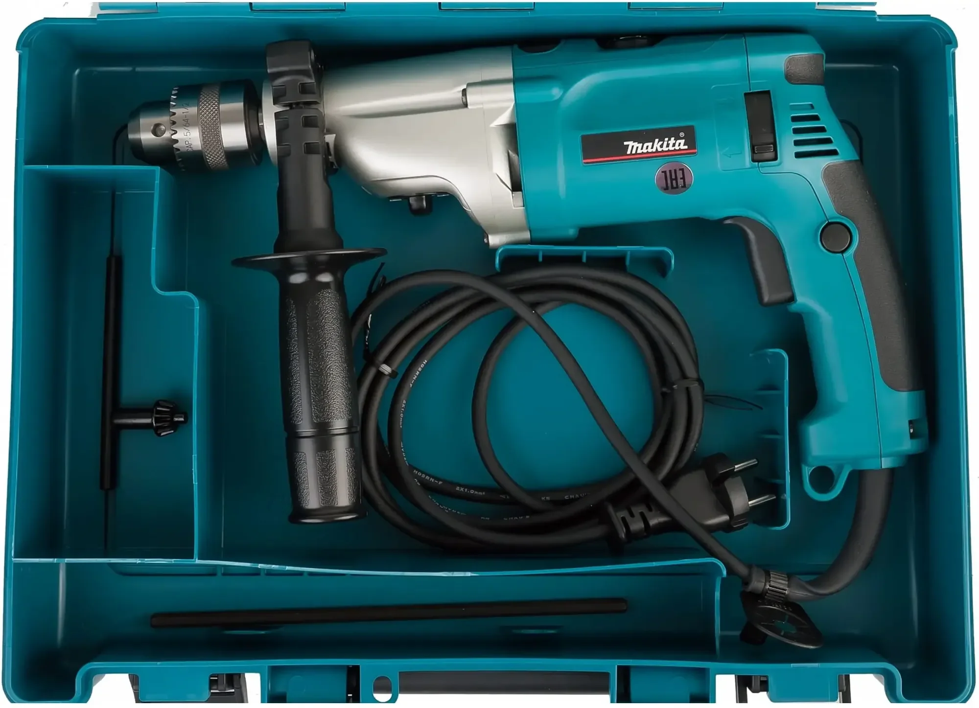 Дрель ударная Makita HP2070 1010Вт патрон:кулачковый реверс (кейс в комплекте)