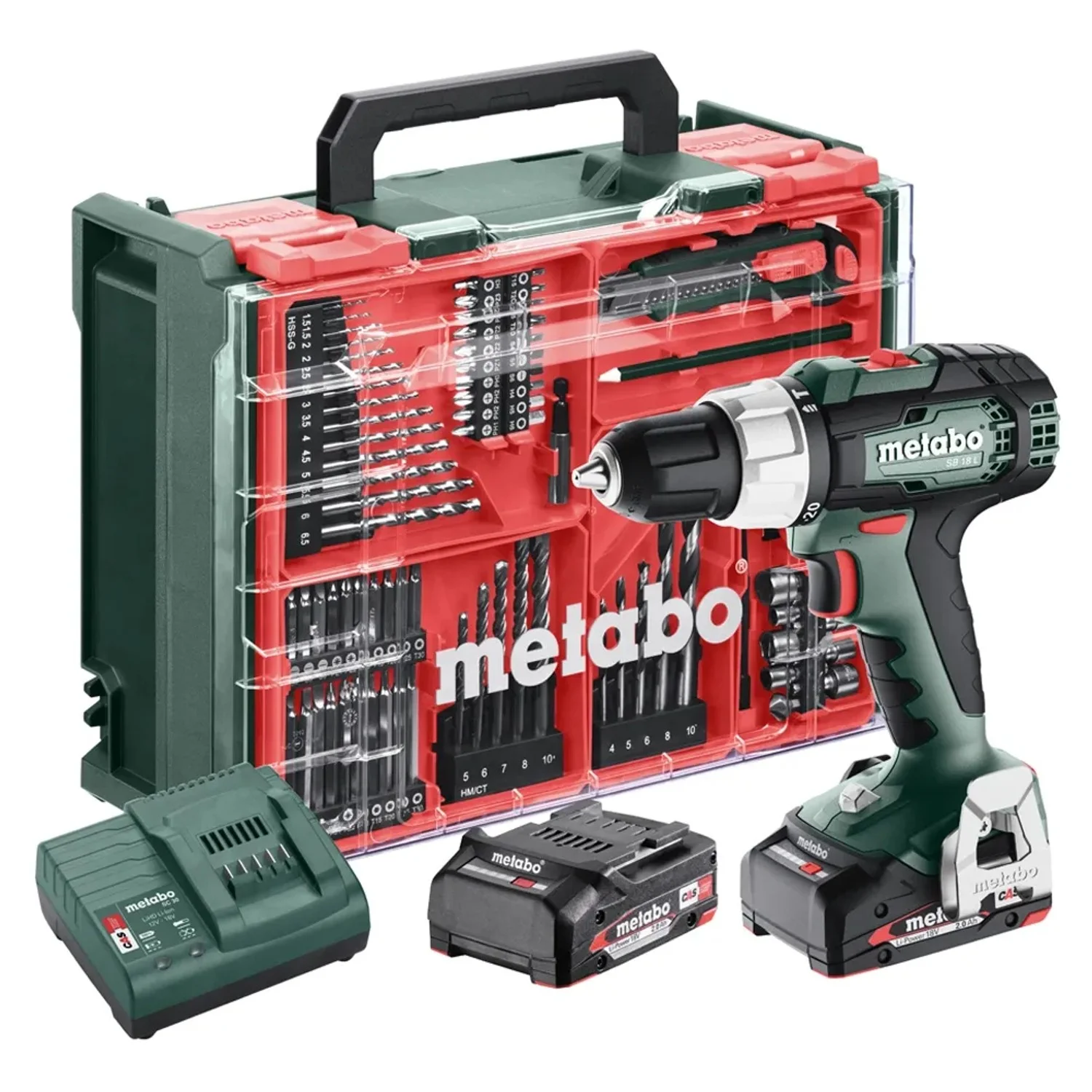 Дрель ударная Metabo BS 18 Set патрон:быстрозажимной реверс (кейс в комплекте) (602207710)