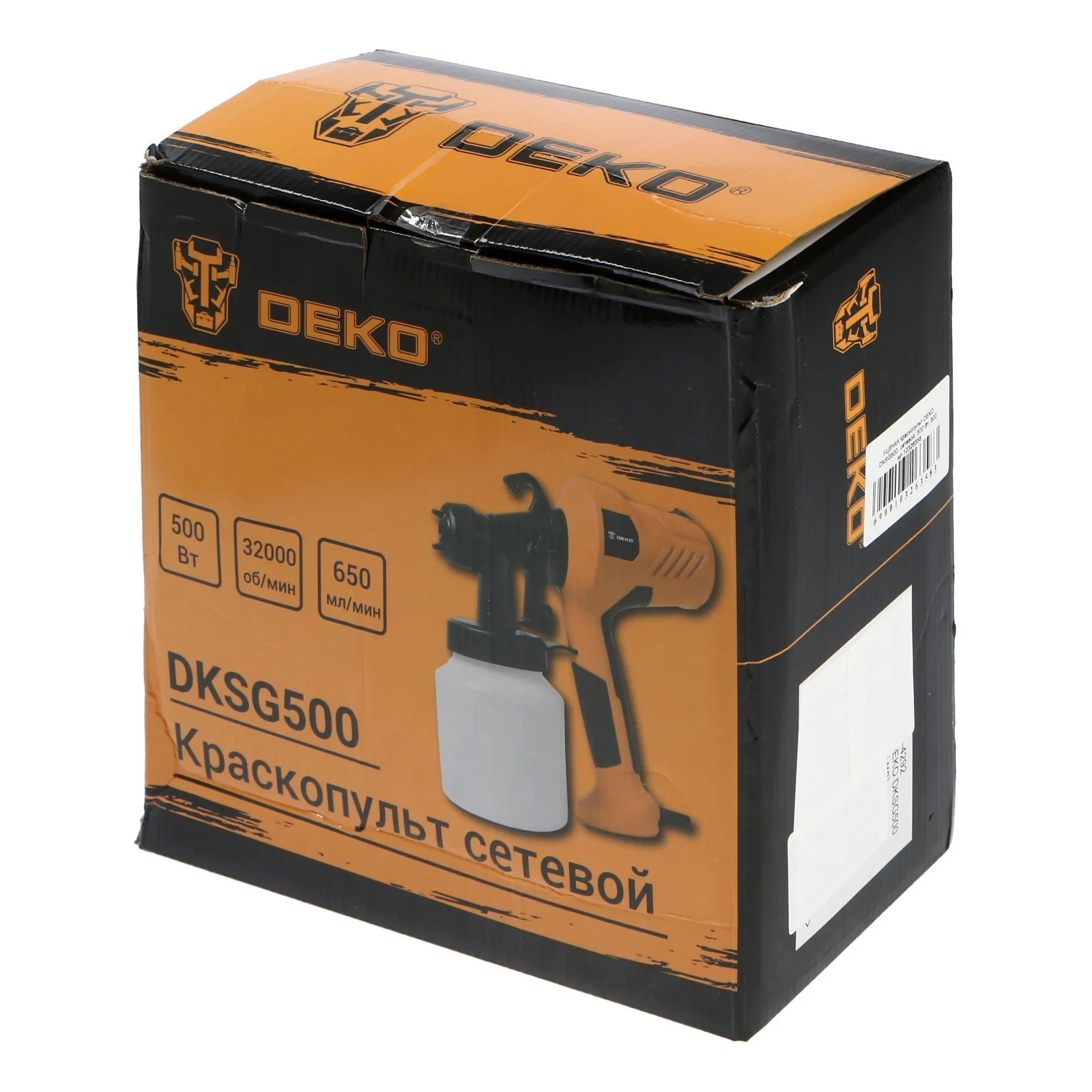 Краскопульт Deko DKSG500 500Вт бак:800мл 650мл/мин