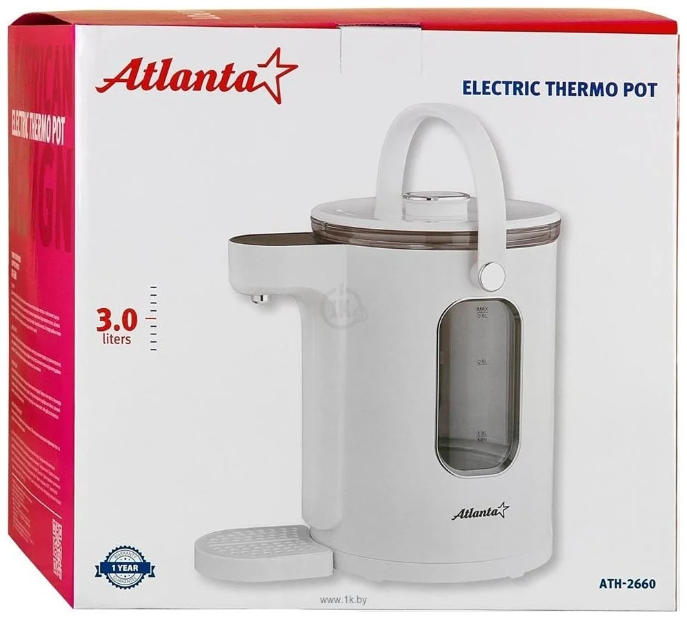 Термопот Atlanta ATH-2660 белый