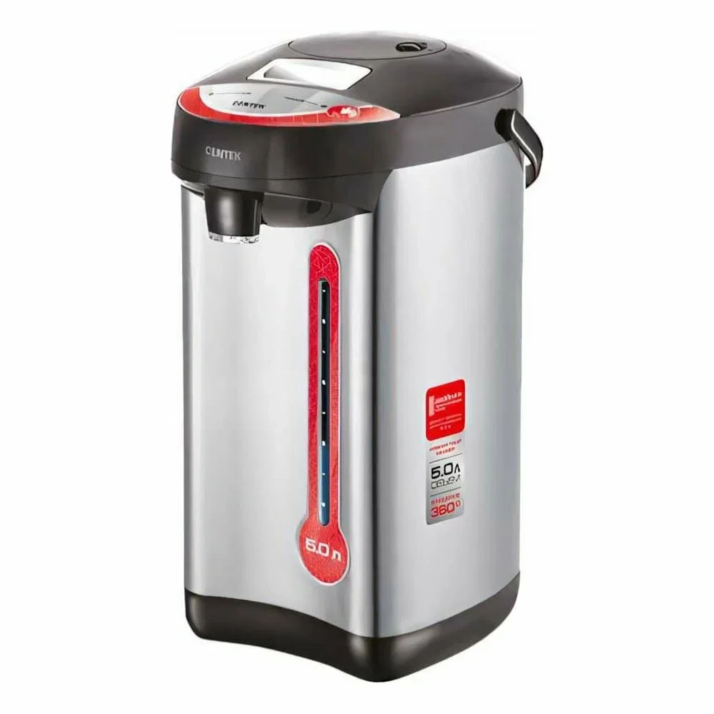 Термопот Centek CT-0082 черный, 5л, 750 Вт, 3 способа подачи воды, корпус из нержавеющей стали