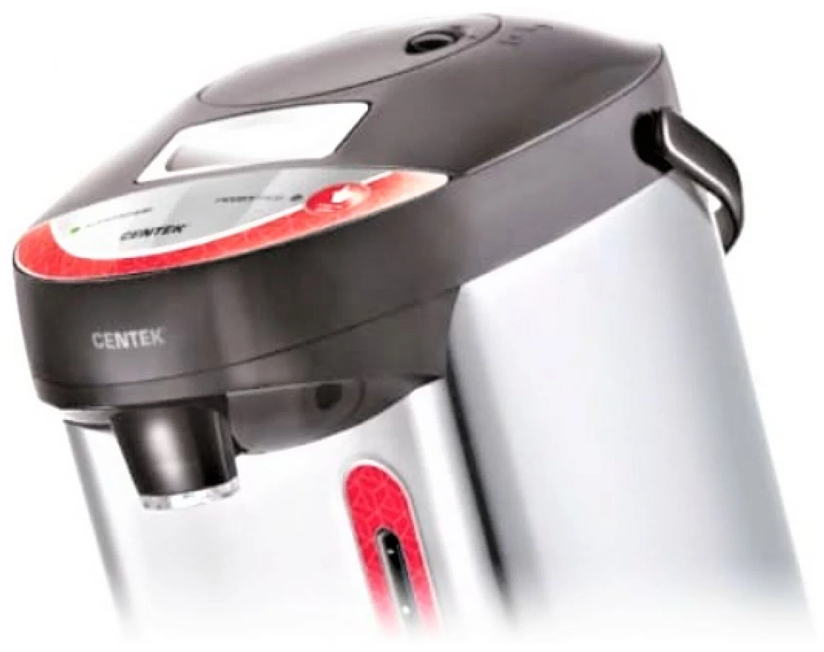 Термопот Centek CT-0082 черный, 5л, 750 Вт, 3 способа подачи воды, корпус из нержавеющей стали