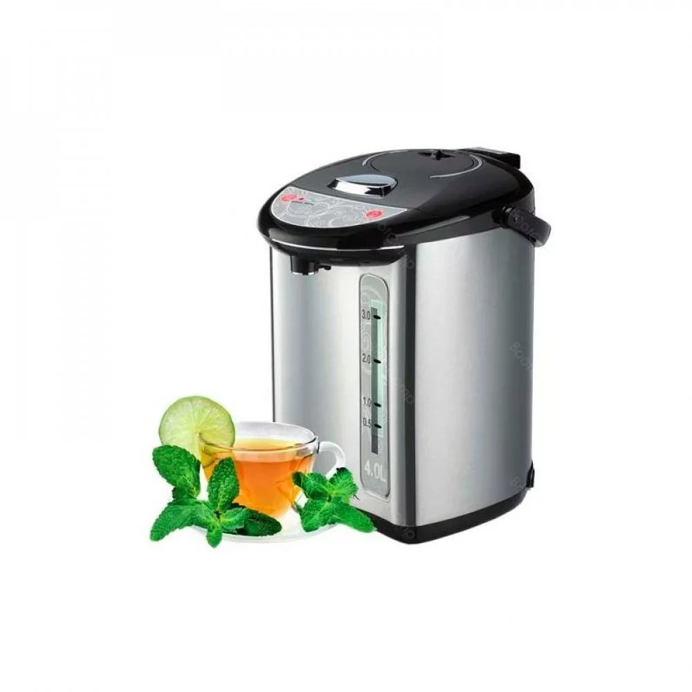 Термопот Centek CT-1082 (сталь) 4.0л, 750 Вт, 3 способа подачи воды, двойная защита от перегрева
