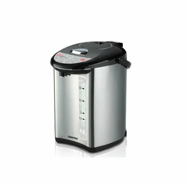 Термопот Centek CT-1082 (сталь) 4.0л, 750 Вт, 3 способа подачи воды, двойная защита от перегрева