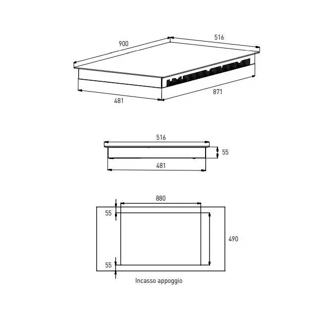 Электрическая варочная панель Grundig GIEI938980I, черный