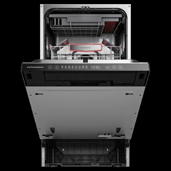 Встраиваемая посудомоечная машина Kuppersberg GHL 4530, High-Tech, 45 см, 11 комплектов, 8 программ, 3 корзины, лифт-механизм, конденсационная сушка,
