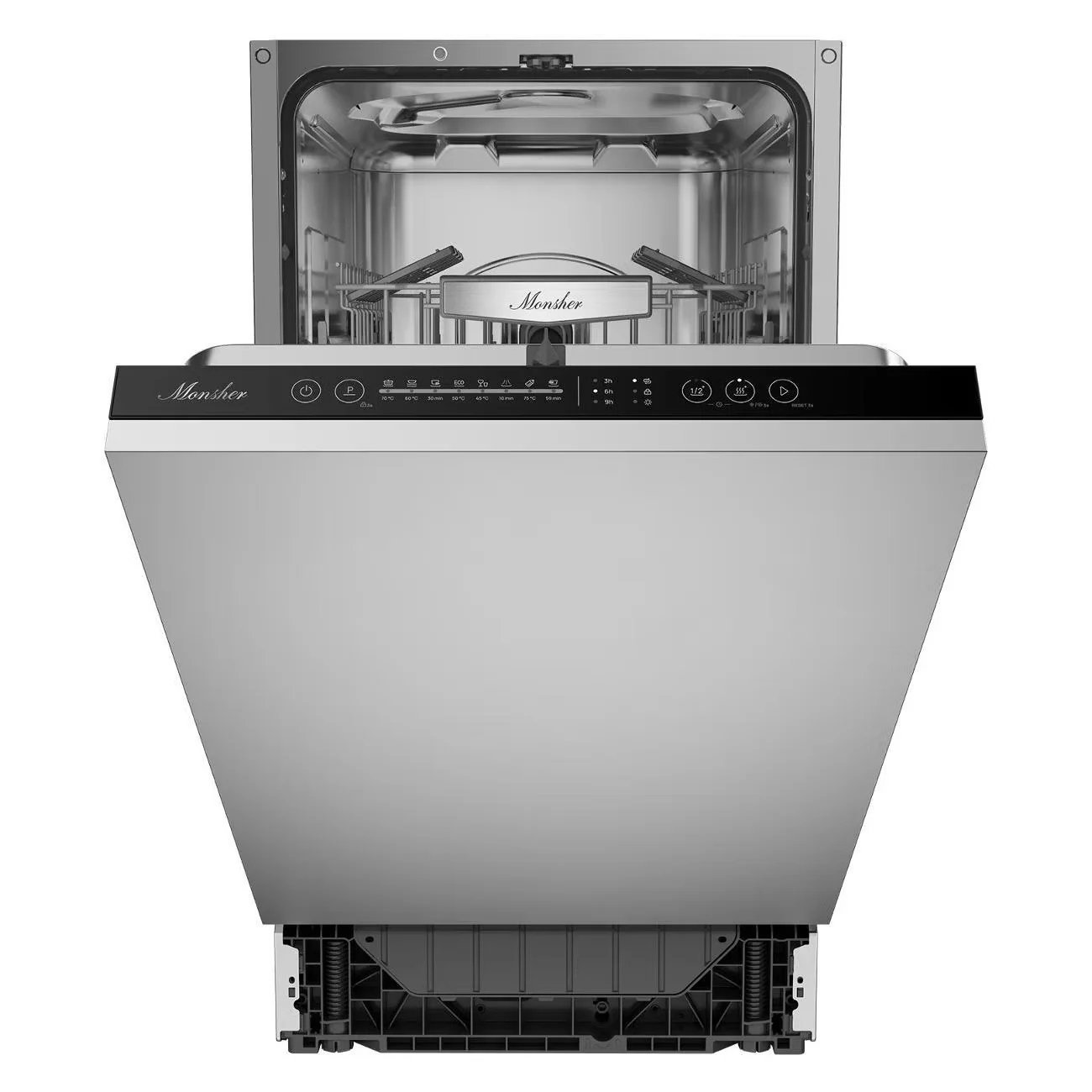 Встраиваемая посудомоечная машина Kuppersberg GHL 4531, High-Tech, 45 см, 11 комплектов, 3 корзины, 8 программ, отсрочка старта, автоматическое открыв
