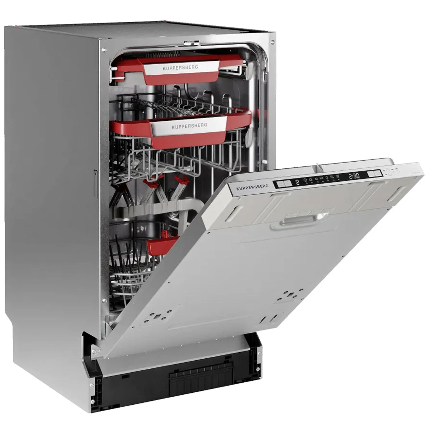 Встраиваемая посудомоечная машина Kuppersberg GLM 4575, серебристый, 44.8 см, 11 компл., 44 дБ, класс A++