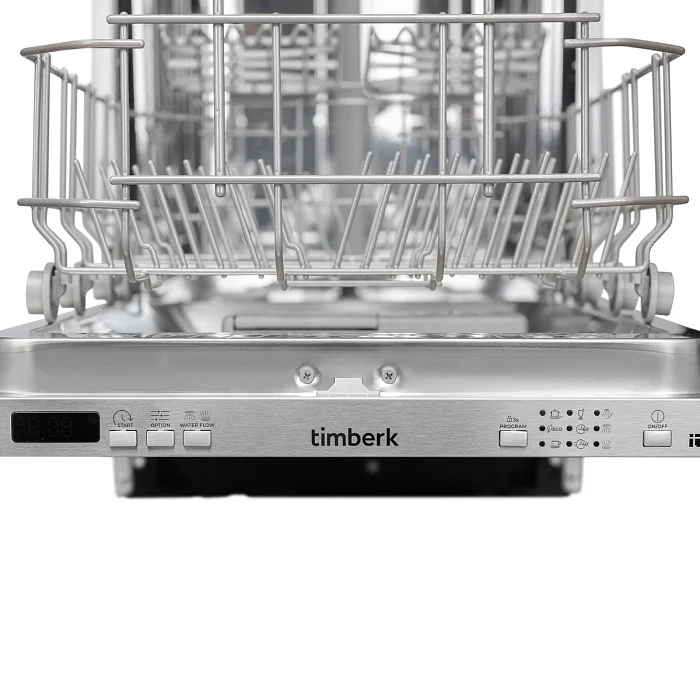 Посудомоечная машина Timberk Set&Dry T-DW45BI103 серебристый (узкая)