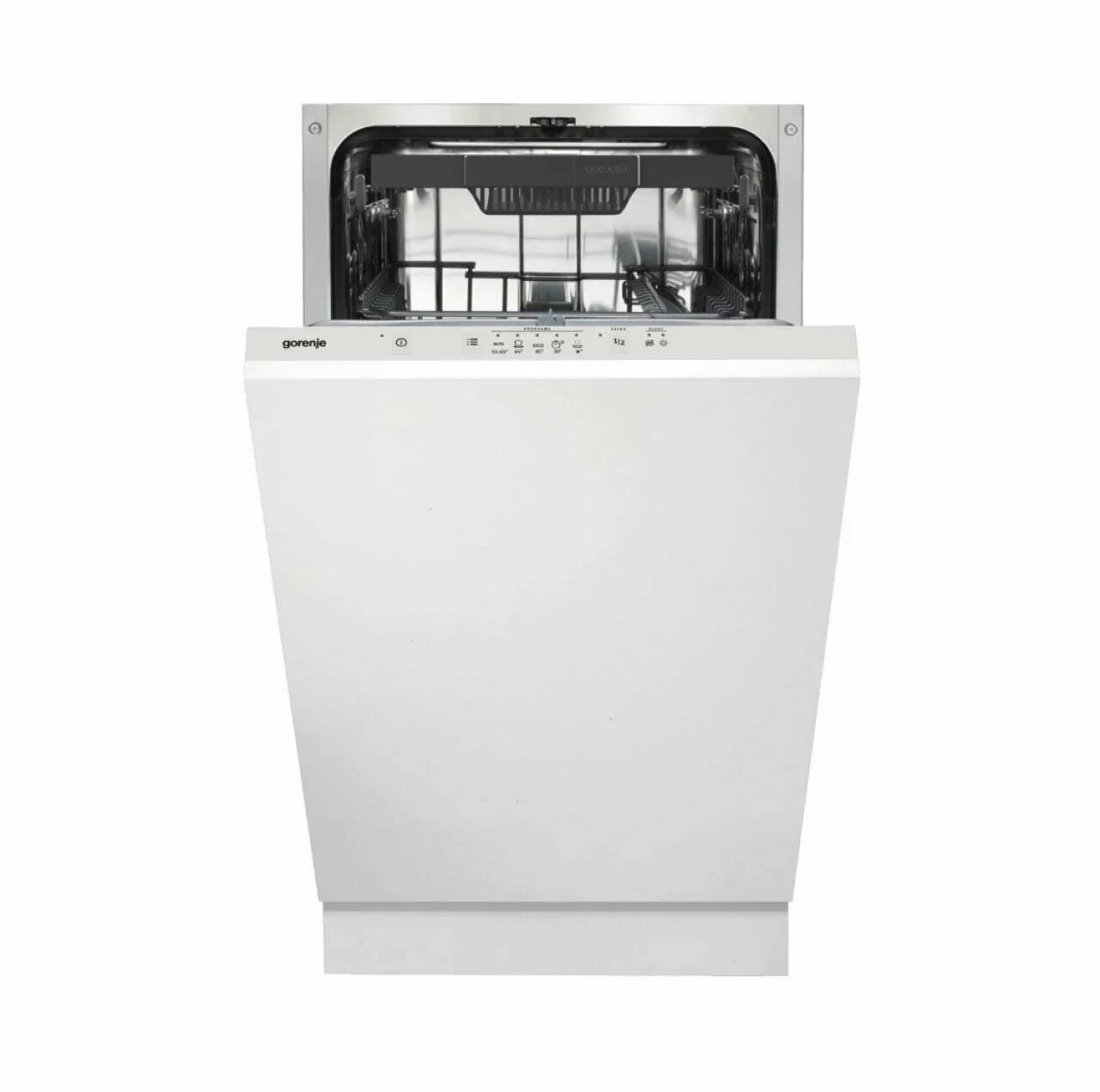 Посудомоечная машина встраиваемая Gorenje GV520D17S, загрузка 10 комплектов, стандартный мотор, регулировка верхней корзины по высоте, 3 корзины, кноп