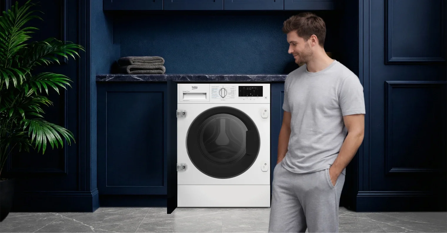 Встраиваемая стиральная машина Beko BI3DBT8841 W