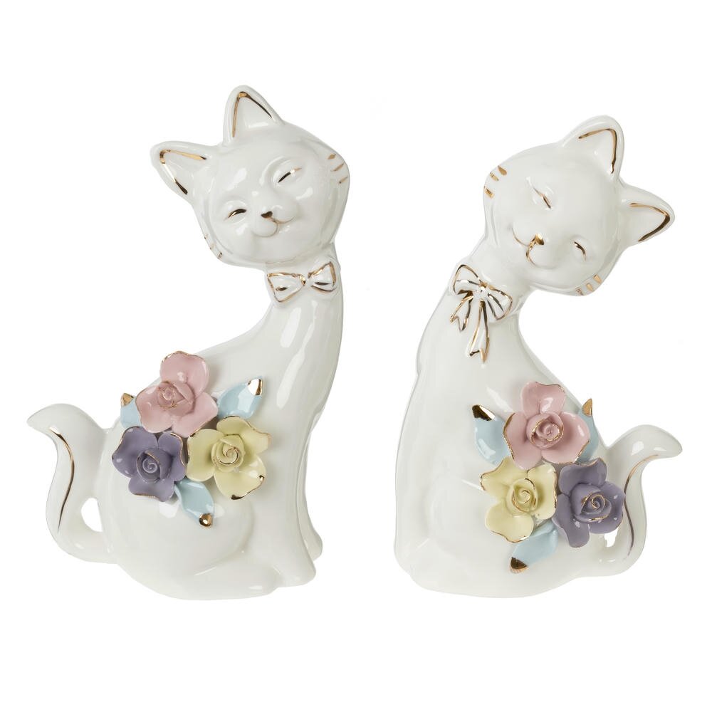 Набор из 2-х фигурок декоративных "Кошка", L21 W7,5 H19,5 см