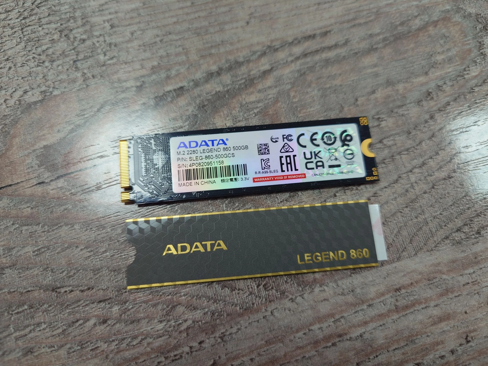 SSD накопитель Adata M.2 500Gb LEGEND 860 PCIe 4.0 (SLEG-860-500GCS)
