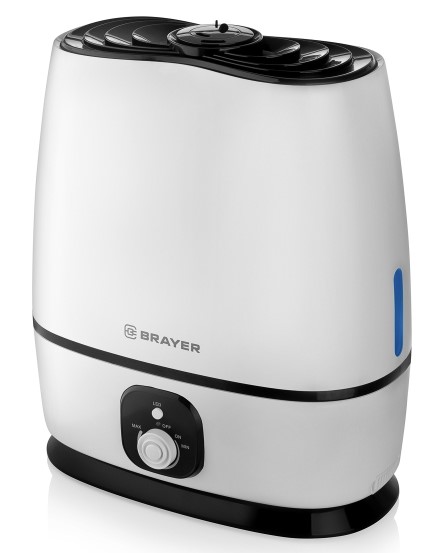 Увлажнитель воздуха BRAYER BR4702 (6 л, 25 м,( 40-80%), 24 ч., регулировка интенсивности)