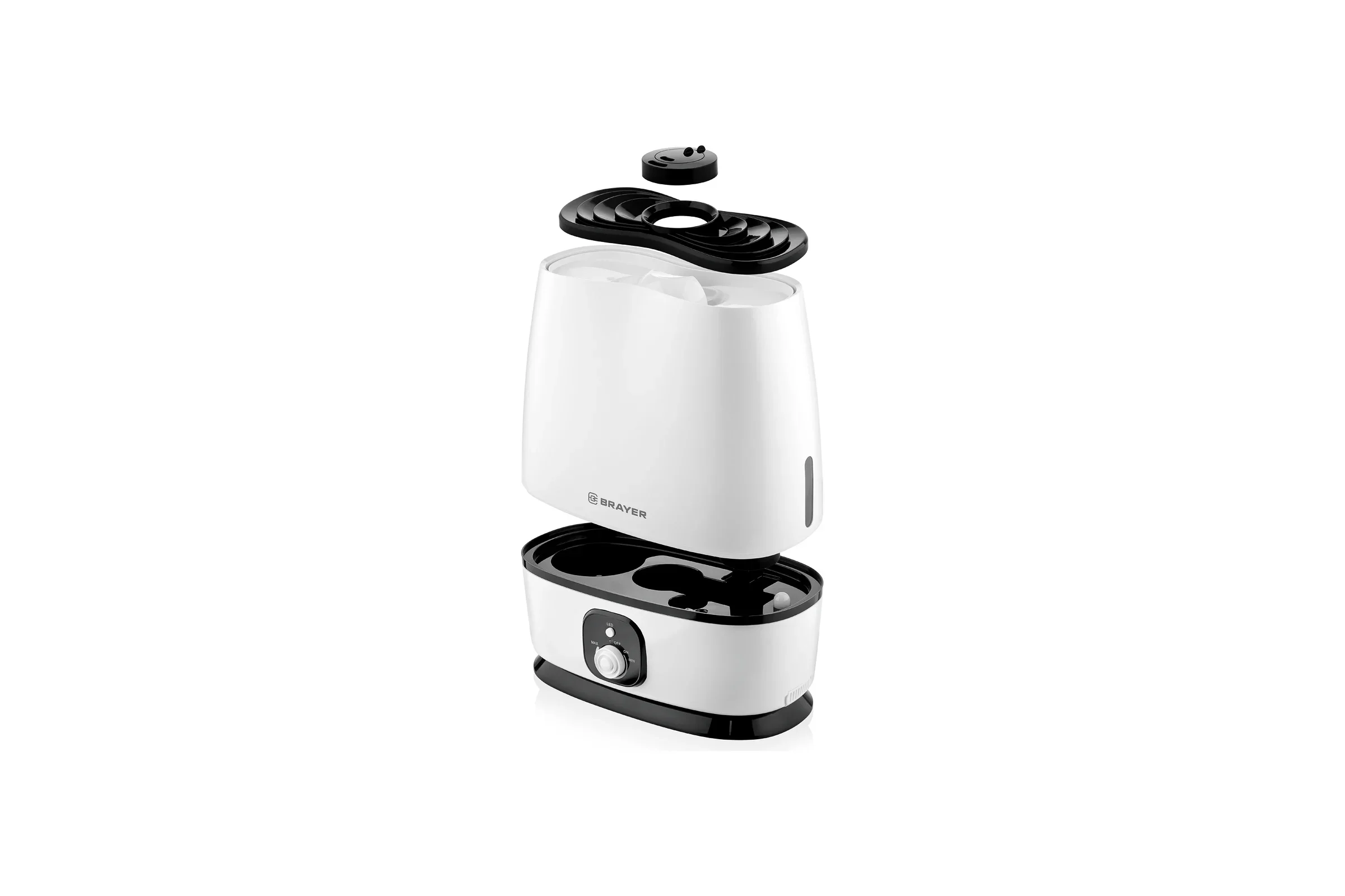 Увлажнитель воздуха BRAYER BR4702 (6 л, 25 м,( 40-80%), 24 ч., регулировка интенсивности)