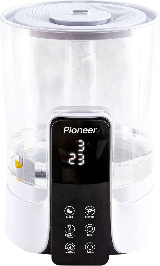 Увлажнитель воздуха Pioneer HDS60, 95 Вт, 300 мл/ч, бак 6л, пульт ДУ, 3 уровня подачи пара.