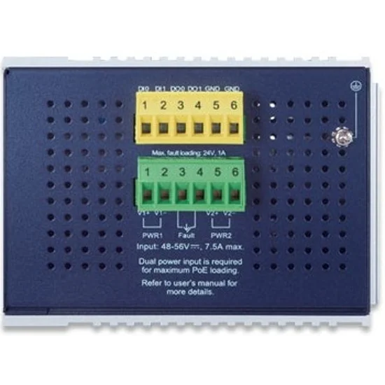 Коммутатор индустриальный PoE IGS-20160HPT для монтажа в DIN-рейку IP30 Industrial L2+/L4 16-Port 1000T 802.3at PoE+ 2-Port 1000T + 2-port 100/1000X S