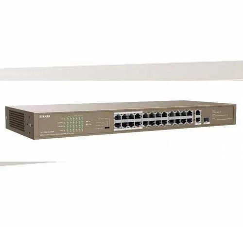 Коммутатор мегабитный неуправляемый PoE с 26 портами Tenda F1126P-24-250W