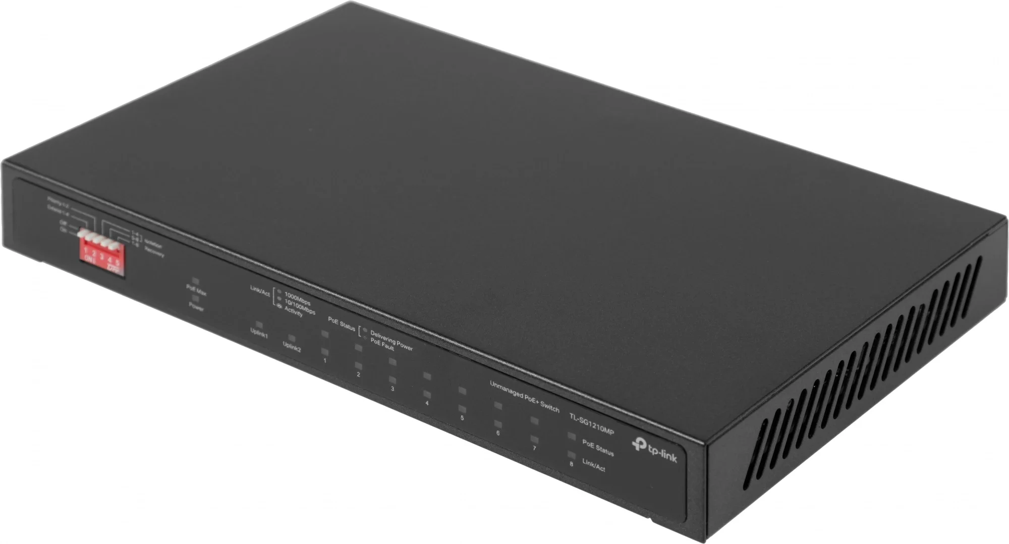 Коммутатор настольный TP-Link TL-SG1210MP 10-портовый гигабитный на 8 портов PoE+