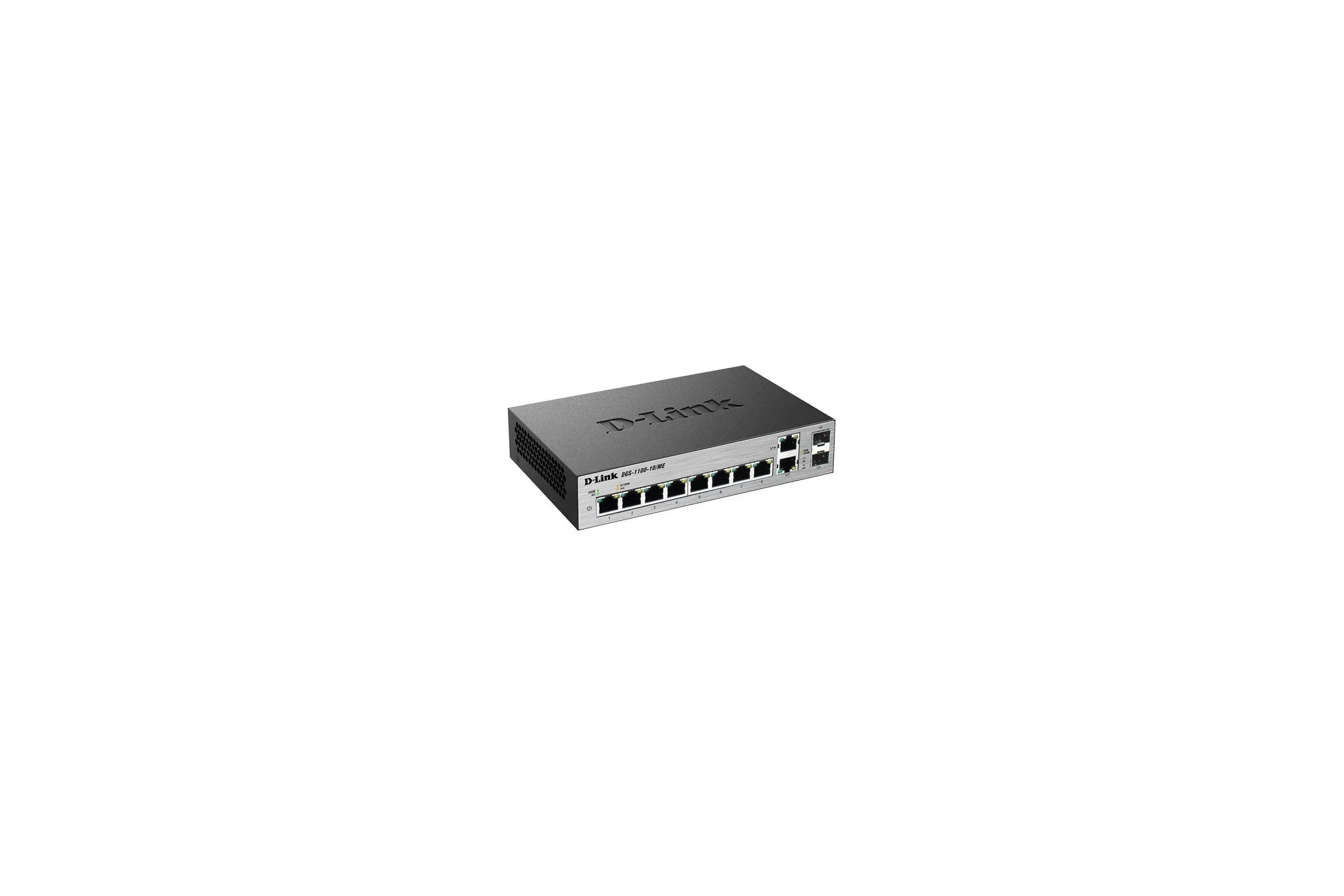 Коммутатор настраиваемый L2 D-Link DGS-1100-08PV2/A4A с 8 портами 10/100/1000Base-T (8 портов PoE 802.3af/at, PoE-бюджет 64 Вт)