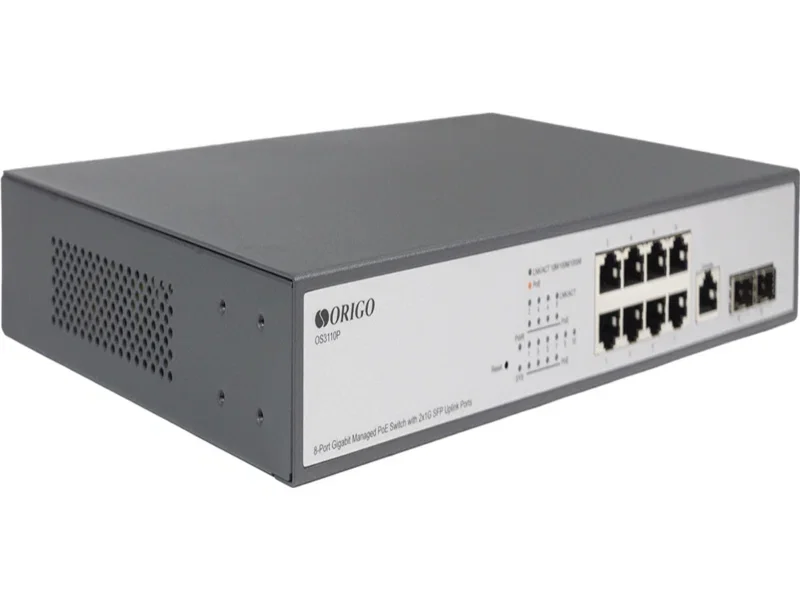 Коммутатор настраиваемый L2 PoE-коммутатор, 8x1000Base-T PoE, 2х1000Base-X SFP, PoE-бюджет 65 Вт, упрощенный интерфейс CLI