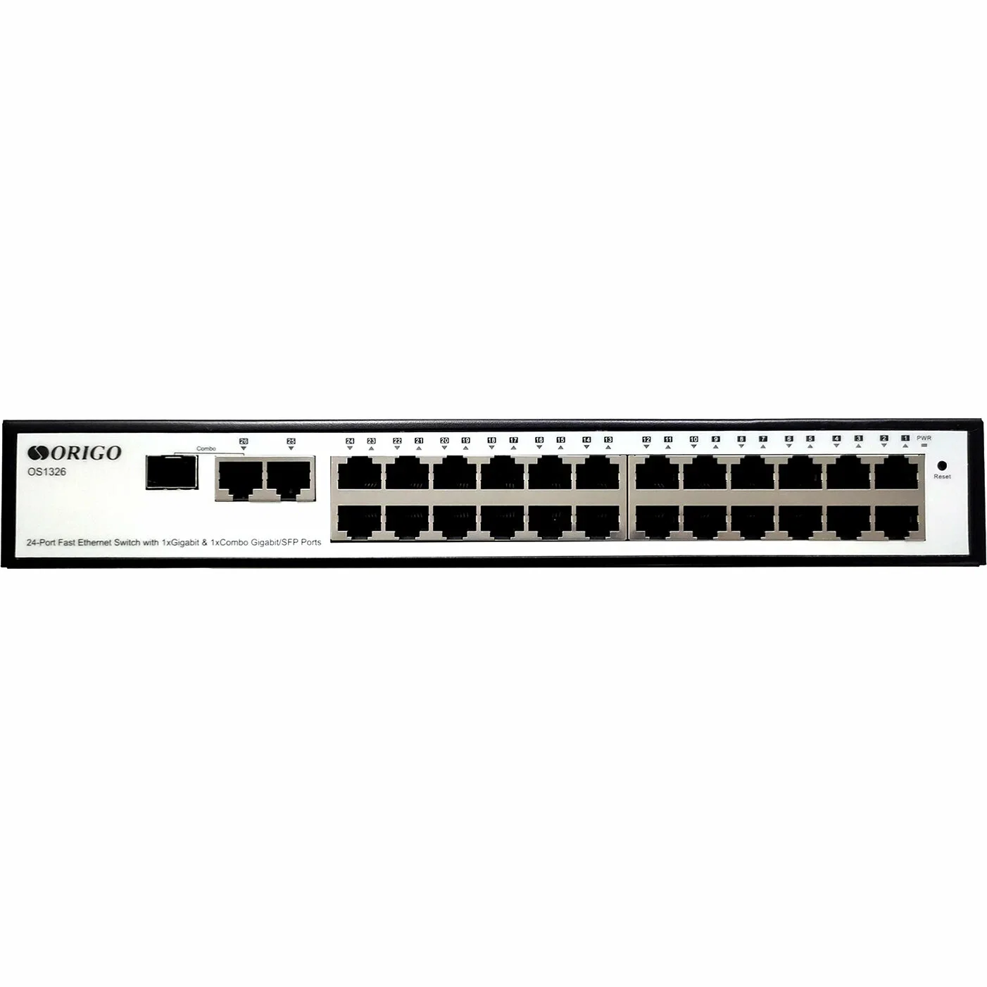 Коммутатор настраиваемый L2-ORIGO OS1326/A1A 24x100Base-TX, 1x1000Base-T, 1xCombo 1000Base-T/SFP