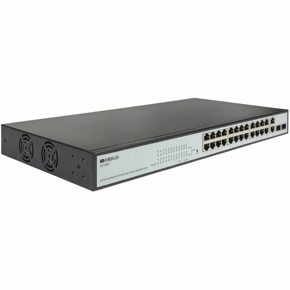 Коммутатор настраиваемый L2-ORIGO OS1326/A1A 24x100Base-TX, 1x1000Base-T, 1xCombo 1000Base-T/SFP