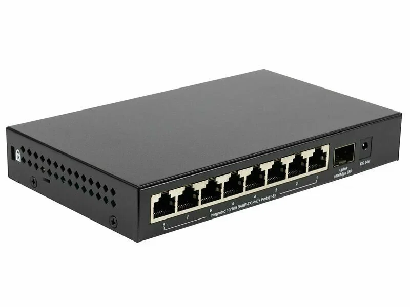Коммутатор неуправляемый 9-портовый PoE ORIGO OS1209P/A1A 10/100 Мбит/с
