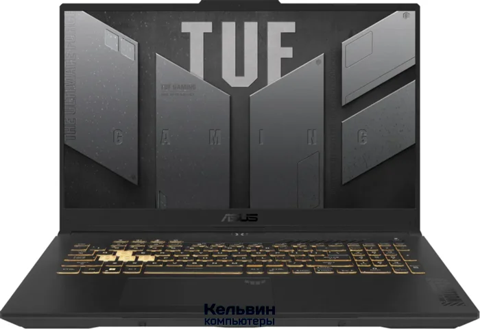 Ноутбук Asus TUF Gaming F17 FX707VJB-HX100 Core 5 210H 16Gb SSD512Gb NVIDIA GeForce RTX 3050 6Gb 17.3" IPS FHD (1920x1080) без ОС grey WiFi BT Cam (90