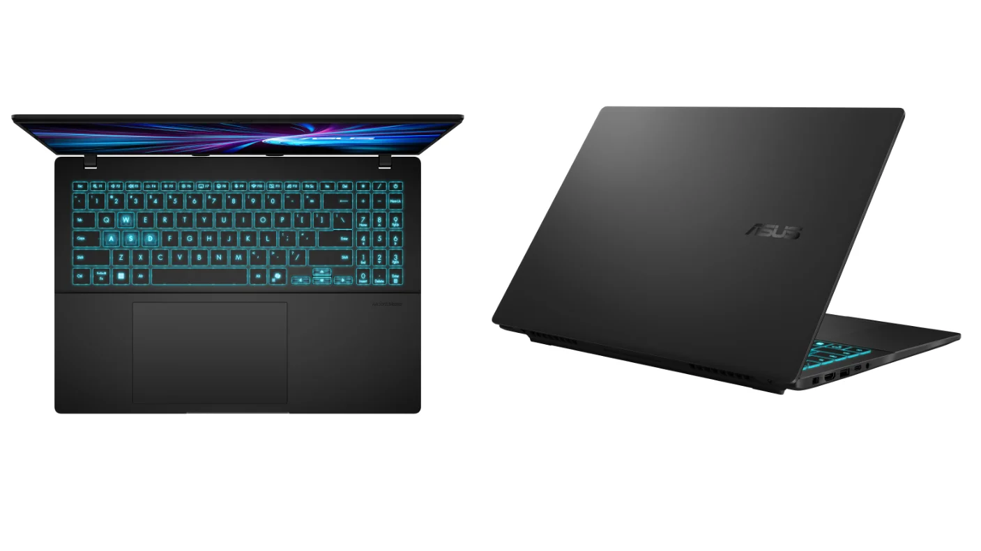 Ноутбук Asus V16 V3607VM-TK207 Core 5 210H 32Gb SSD512Gb NVIDIA GeForce RTX 5060 8Gb 16" IPS WUXGA (1920x1200) без ОС black WiFi BT Cam (90NB16K1-M00F