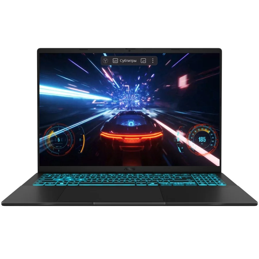 Ноутбук Asus V16 V3607VM-TK207 Core 5 210H 32Gb SSD512Gb NVIDIA GeForce RTX 5060 8Gb 16" IPS WUXGA (1920x1200) без ОС black WiFi BT Cam (90NB16K1-M00F