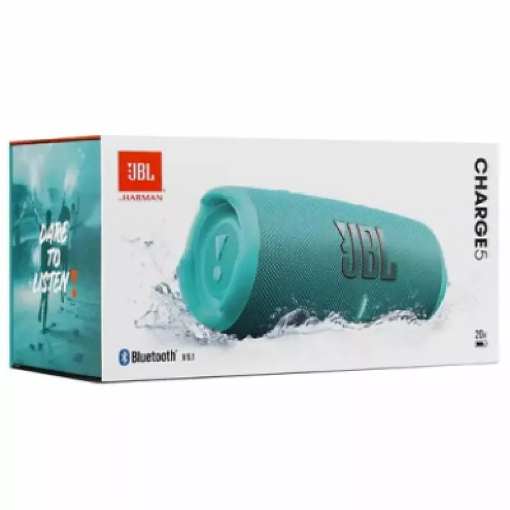 Портативная акустика JBL Charge 5, бирюзовый