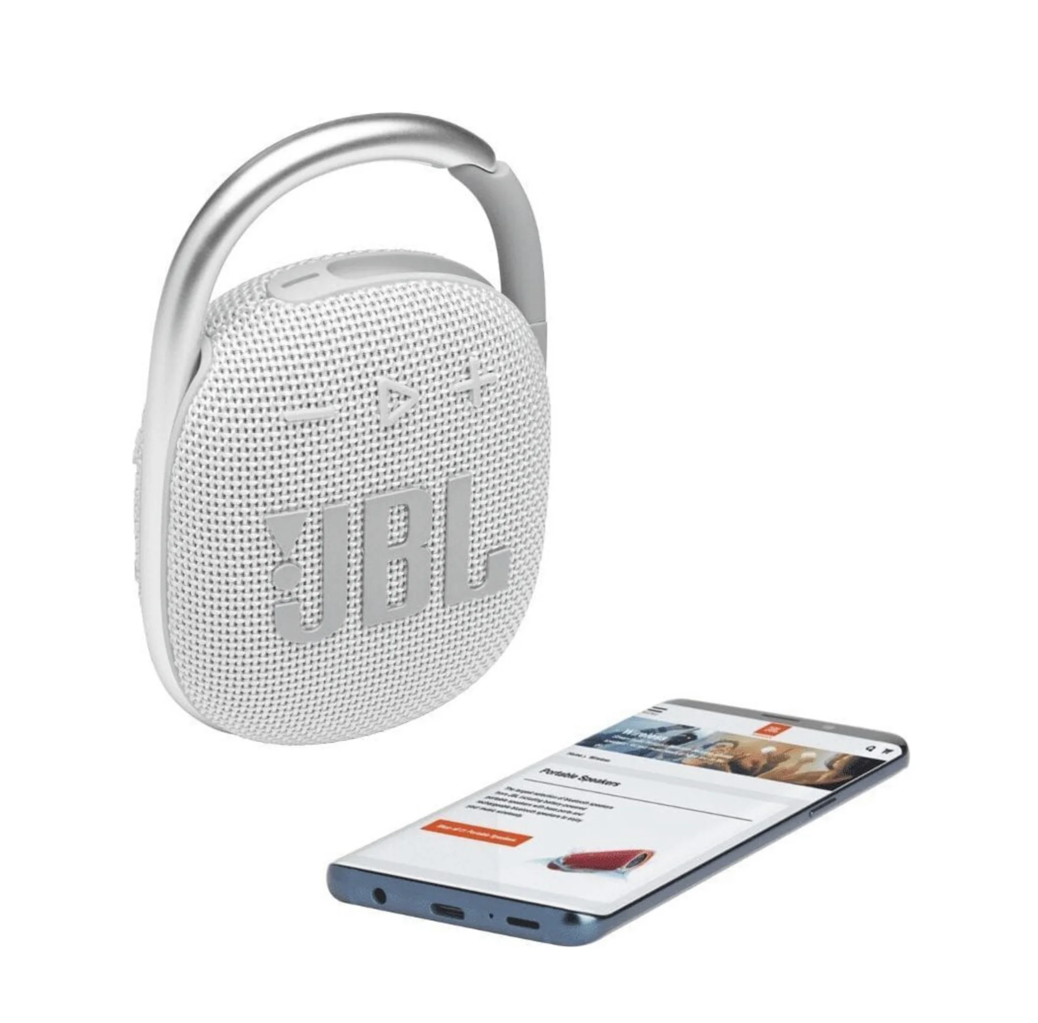 Портативная акустическая система JBL CLIP 4, белый