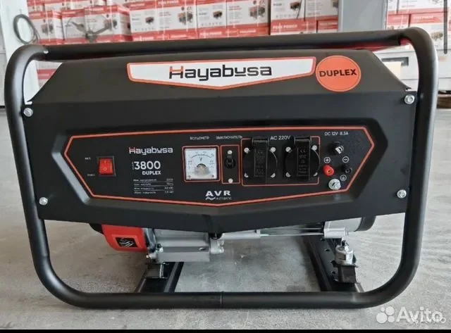 Генератор бензиновый HAYABUSA 3800iC инверт. (с ручным запуском, 3.2-3.5кВт, 230В, в кожухе)