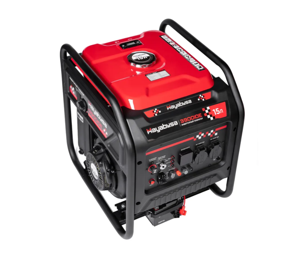 Генератор бензиновый HAYABUSA 3900iOE инверторный 220V3,3-3,6 кВт,15 л бак, электрост КЛЮЧ