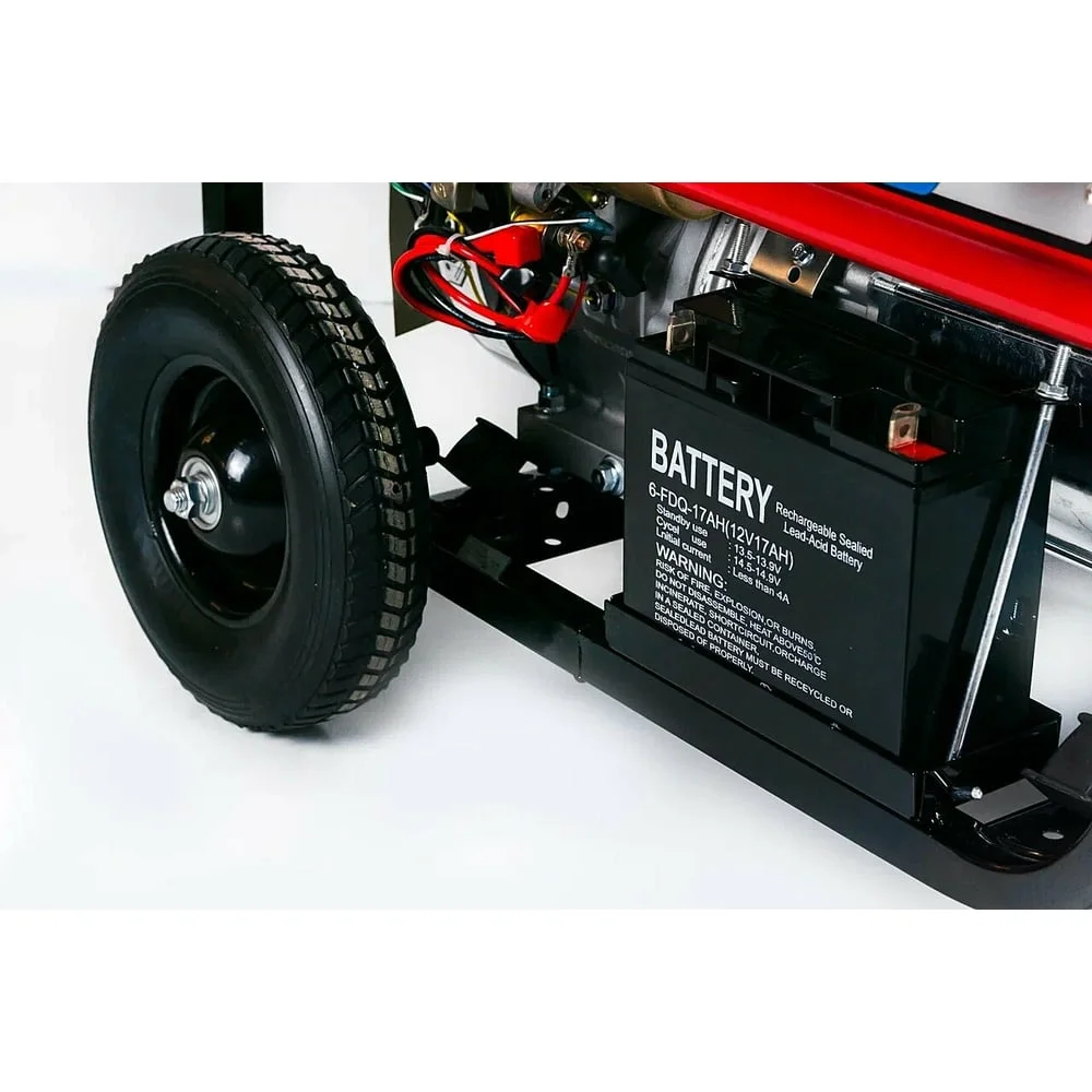 Генератор бензиновый WorkMaster БГ-12500E2 (9/10кВт,экран 3-1,электр, колеса ,ручки,РОЗЕТКА ПОД АВР)
