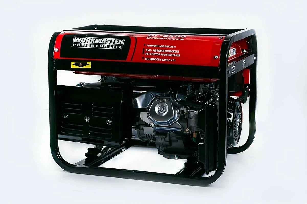 Генератор бензиновый WorkMaster БГ-8500 (6000 Вт,439 см³) МЕДЬ