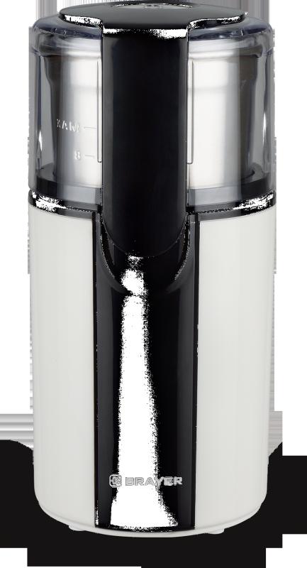 Кофемолка BRAYER BR1182 (2 ножа для мяг. и твер., 70 г.,Мощн. 200 Вт, Пластик. корп, нажатием на кр)
