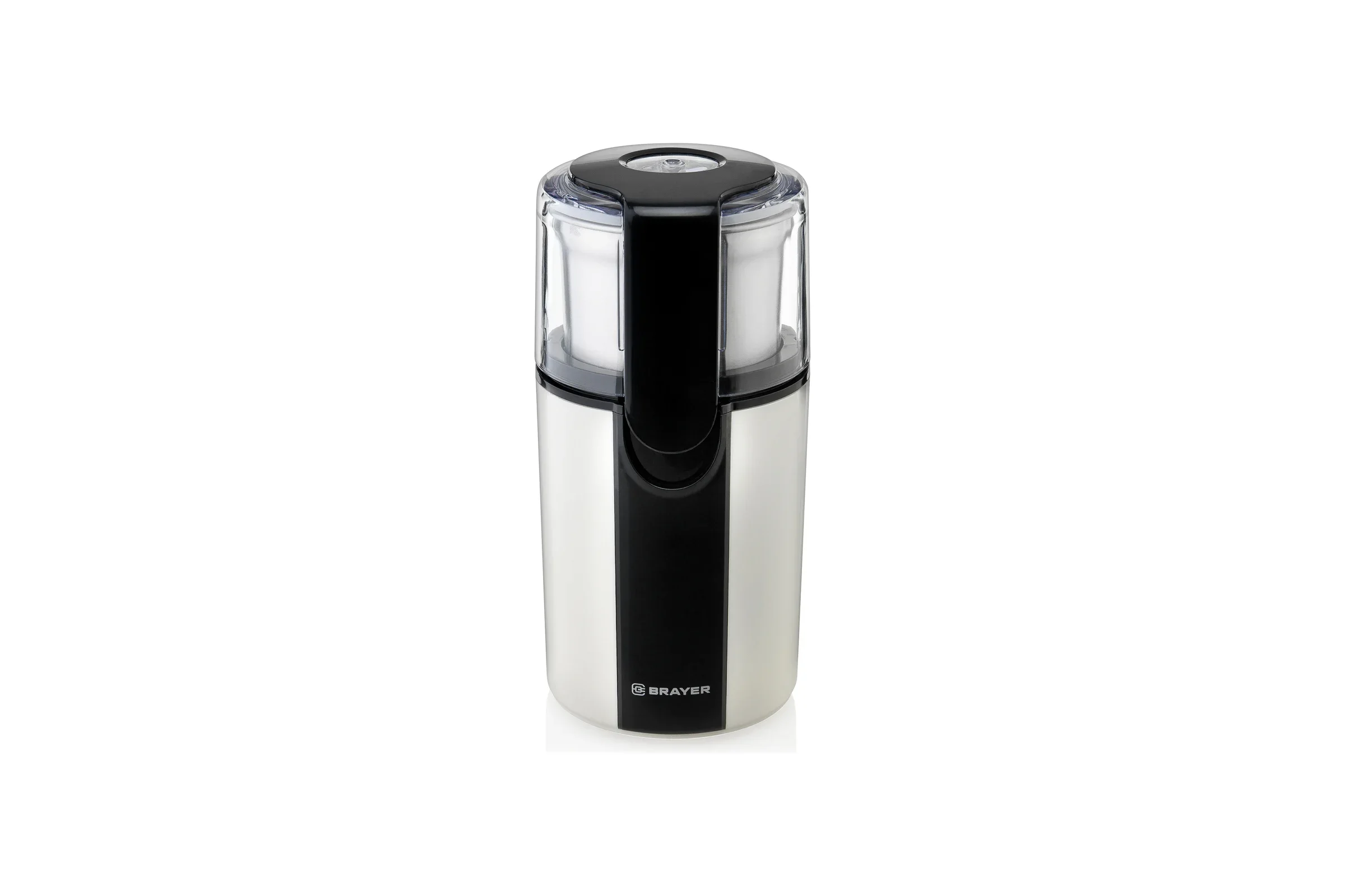 Кофемолка BRAYER BR1182 (2 ножа для мяг. и твер., 70 г.,Мощн. 200 Вт, Пластик. корп, нажатием на кр)