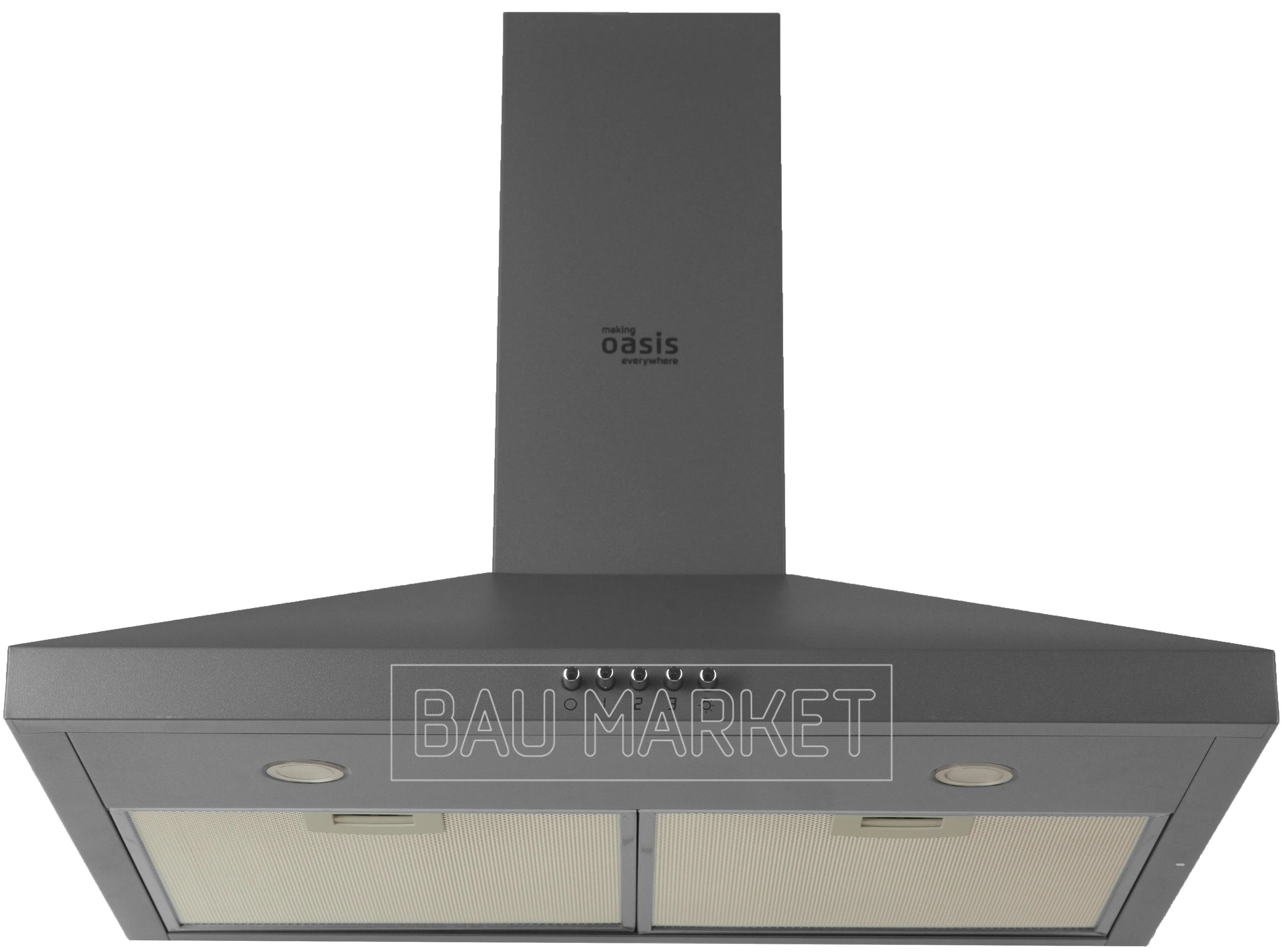 Вытяжка Oasis KB-60B, 102Вт, 600м3/ч, D120мм.