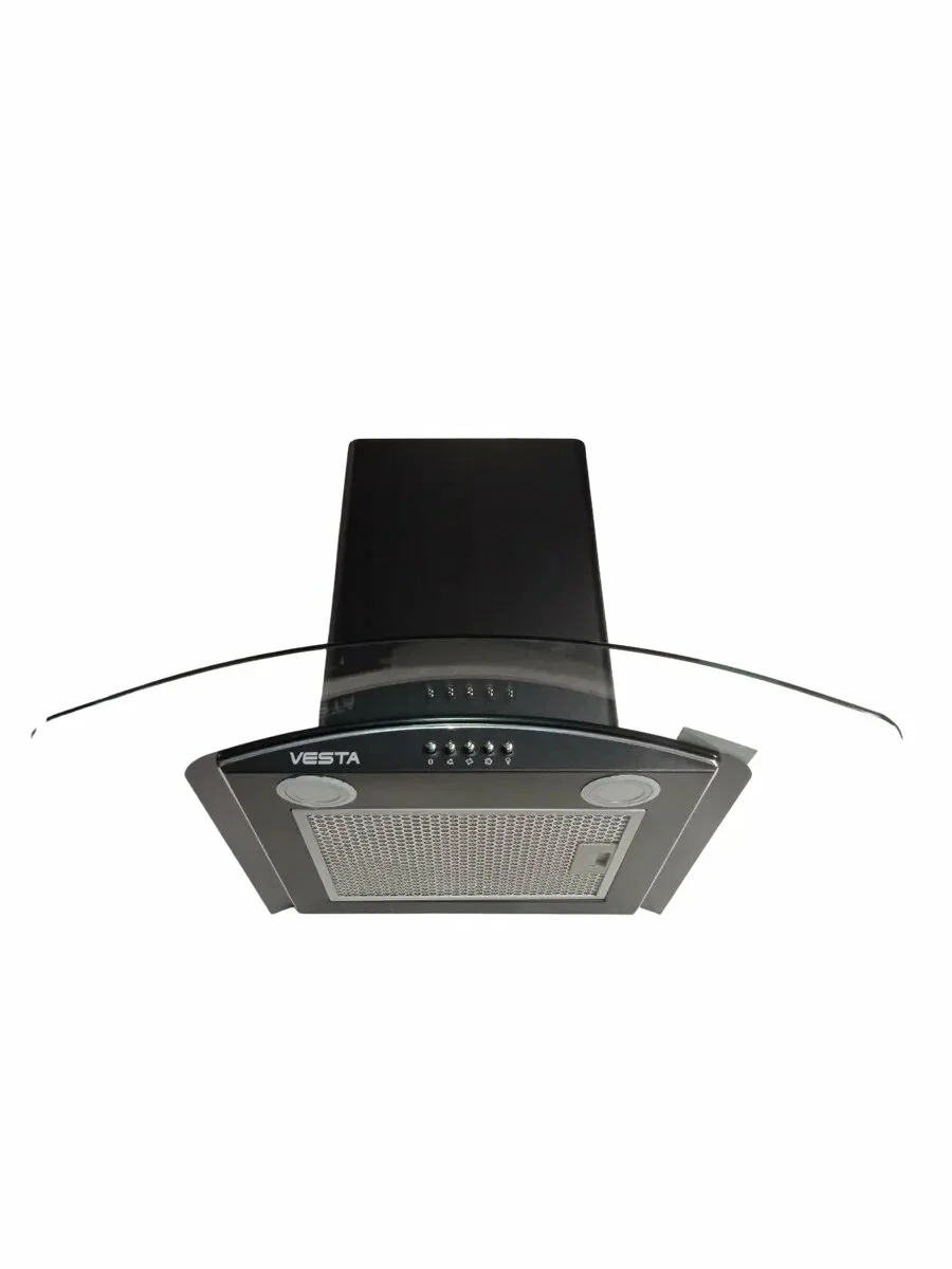Вытяжка VESTA VCG660 BL черный (150 Вт, 700 м³/час, 3 скорости)