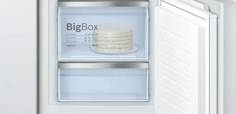 Холодильник Bosch KIS87AF30U белый (двухкамерный), встраиваемый