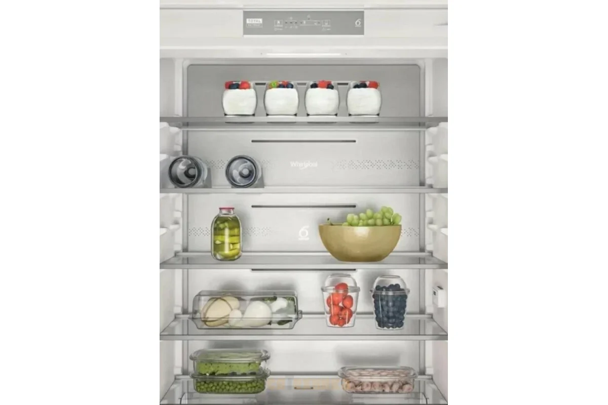Холодильник встраиваемый Whirlpool WHSP70T241P 70 см, 193.5х54.3х69 см, 295/95 л, инверторный компрессор, автоматическая разморозка, зона свежести вла