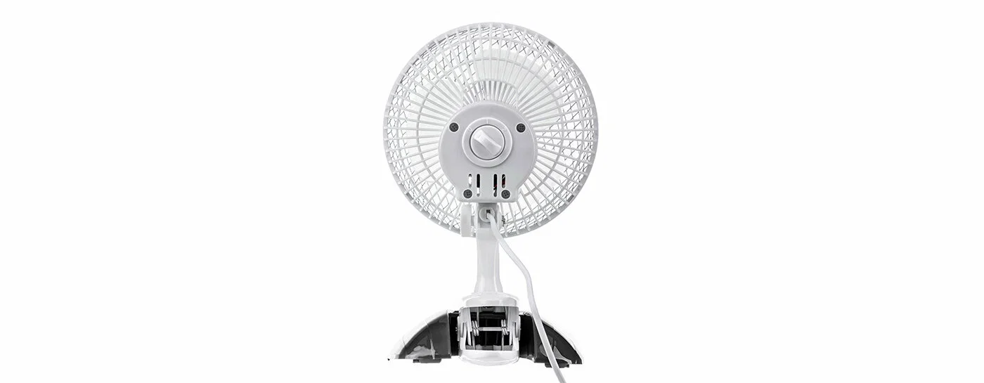 Вентилятор Centek CT-5003 серый/белый, настольный, 20 Вт, 2 скорости, 15 см