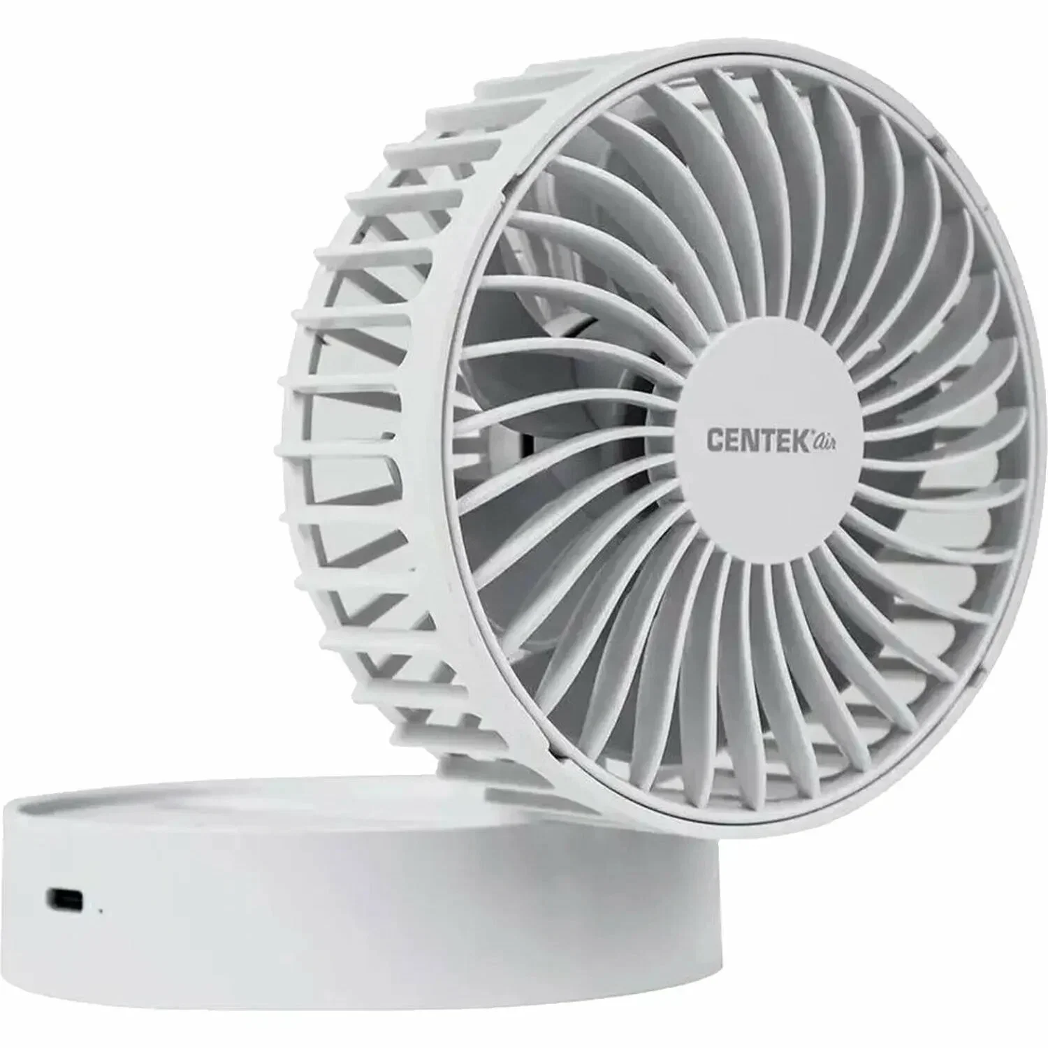 Вентилятор Centek CT-5044 белый, настольный, 4 Вт, 3 скорости, 10 см