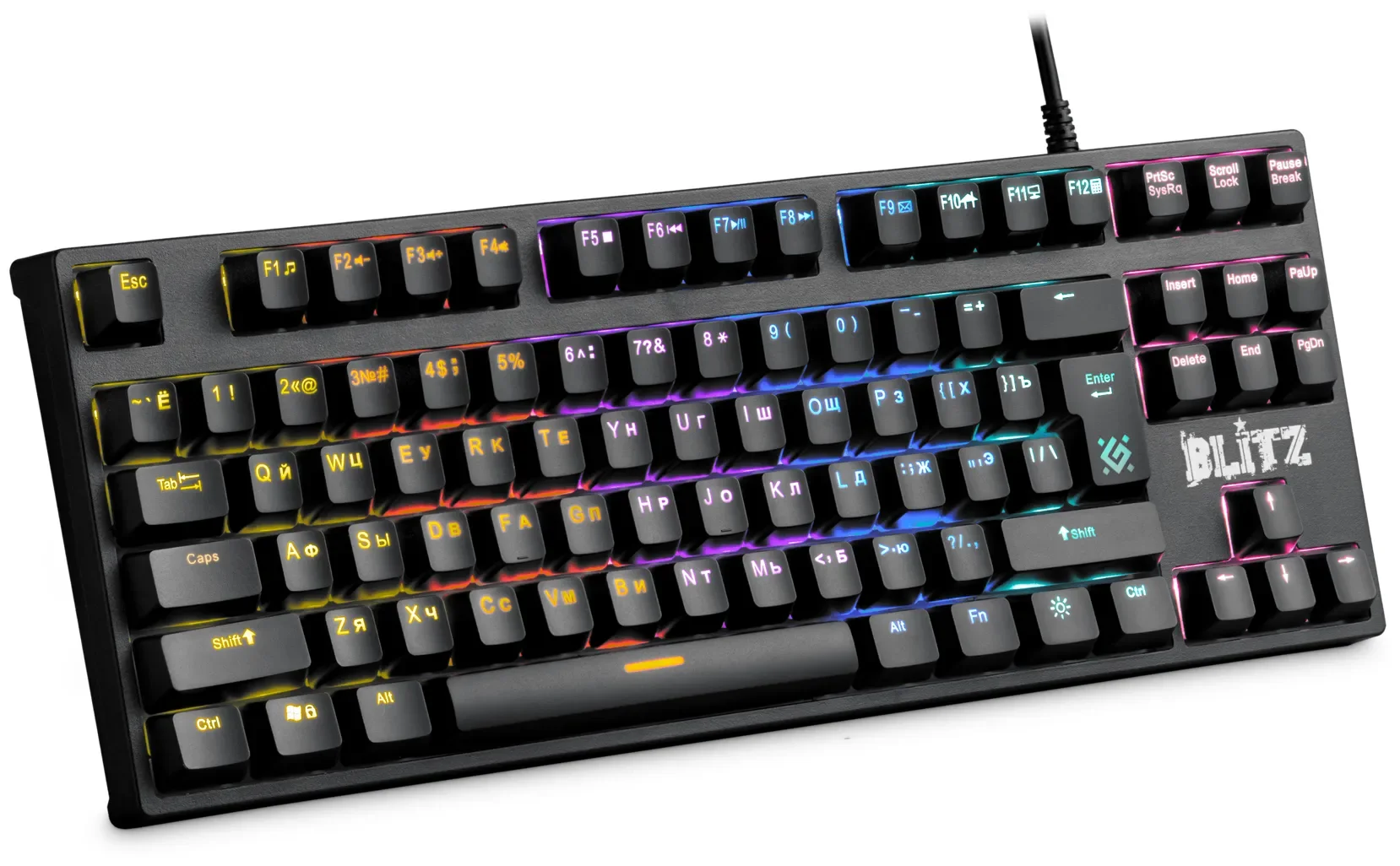 Defender Механическая клавиатура Blitz GK-240L RU, Rainbow