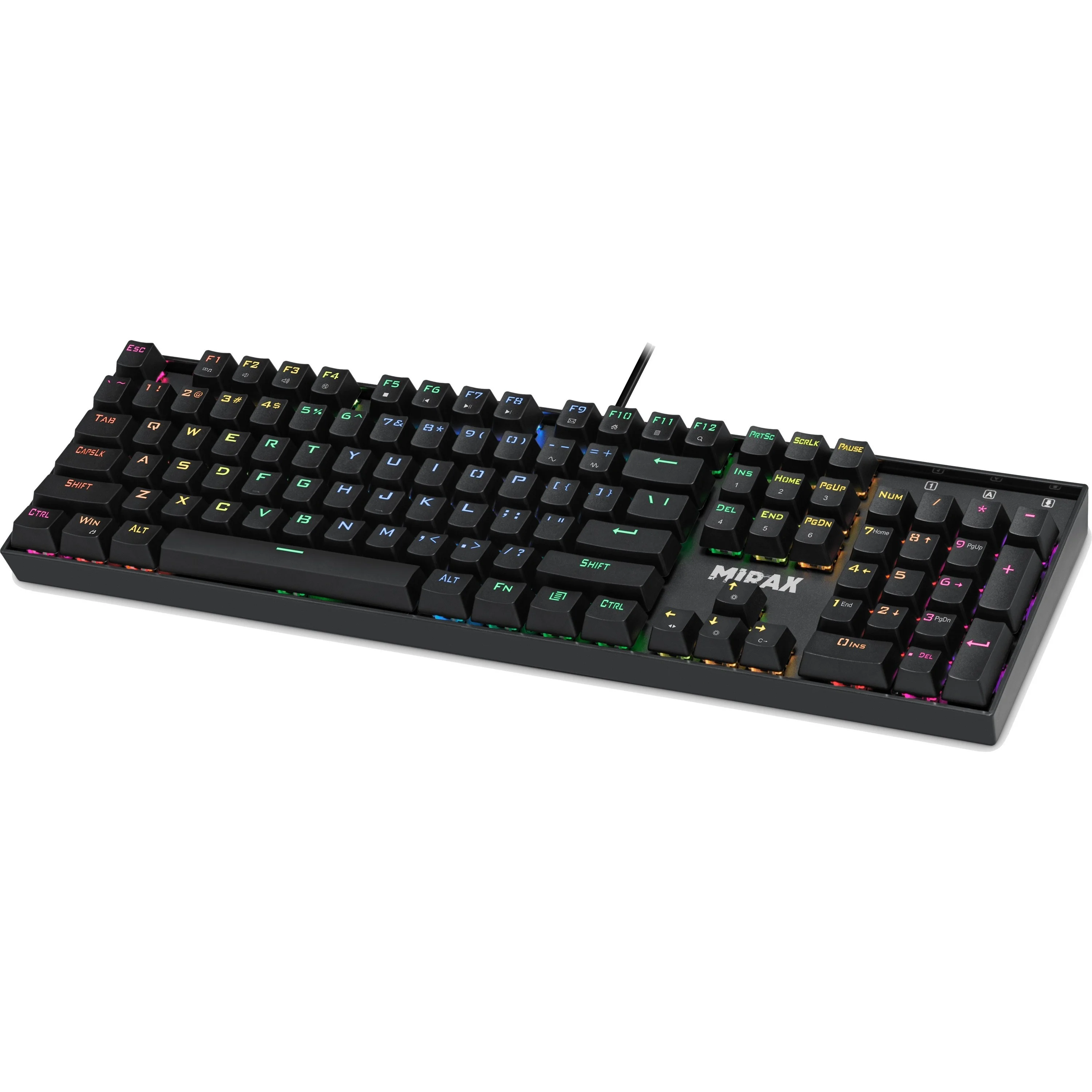 Defender Механическая клавиатура Mirax GK-352 RU,RGB,черн,син.свитчи,104кн